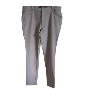Zyia Active Men's Light Gray Office Chino Pants Size‎ XXL Athleisure